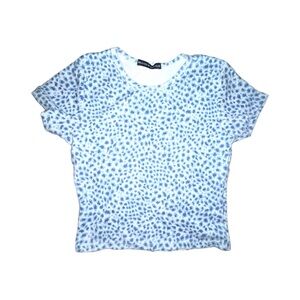 brandy melville blue baby tee